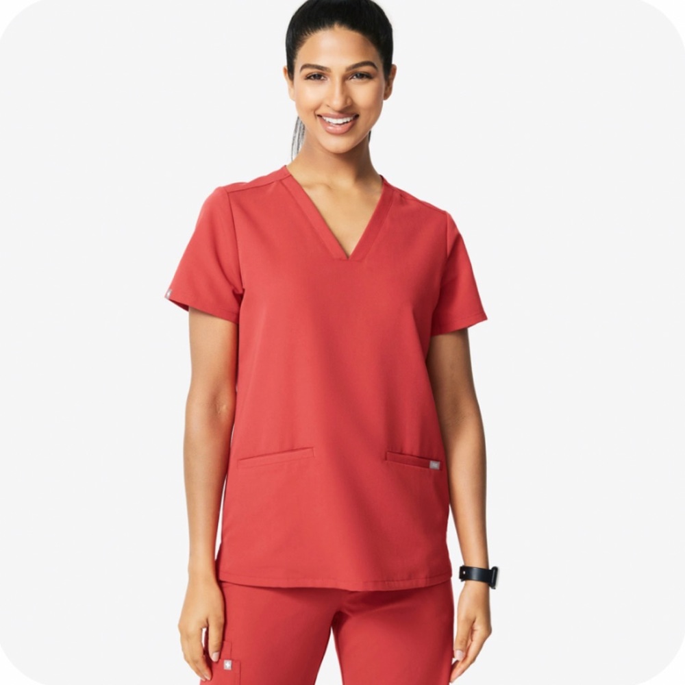 FIGS - CLAY (Limited) Casma Scrub Top